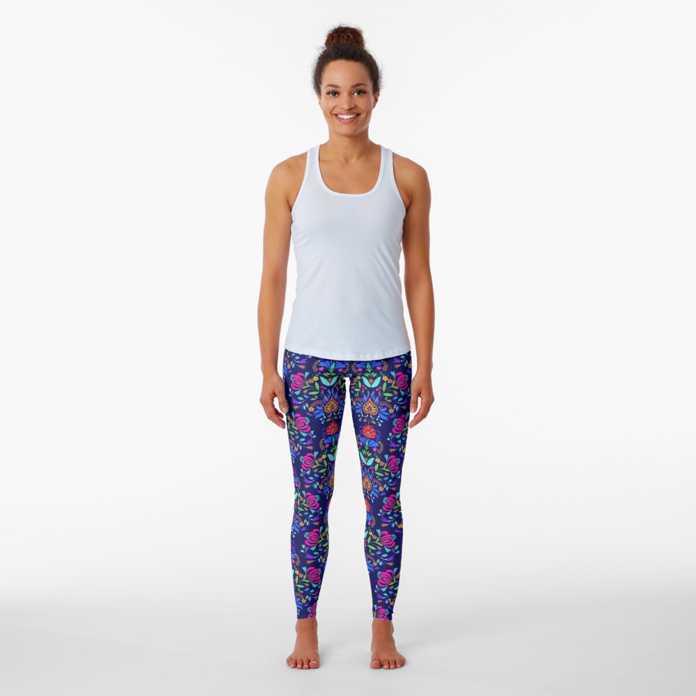 folk pattern - mexican vacation. Leggings