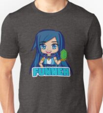 Blue haired Manga Funneh Slim Fit T-Shirt