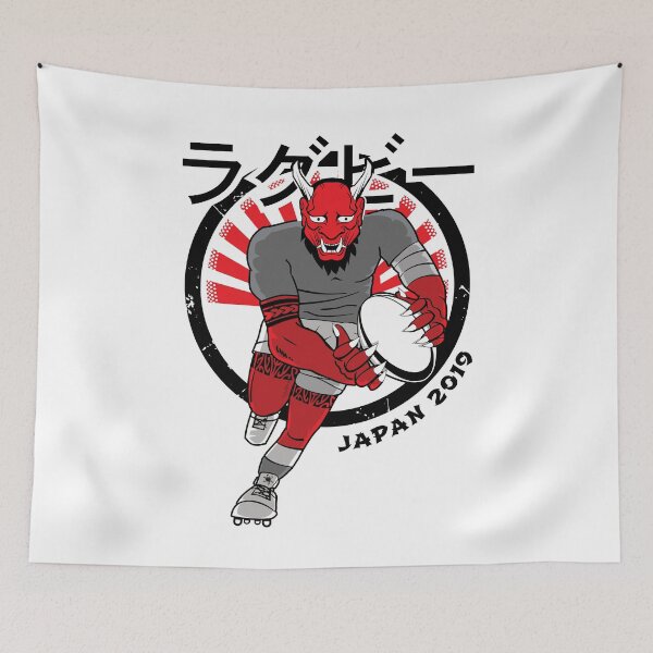 Item preview, Rugby Japan Manga Demon 3 Rugby Fan Gift designed and sold by oberdoofus.