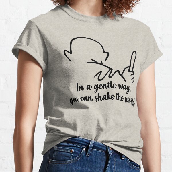 Item preview, Gandhi Quote – In a Gentle Way Shake The World designed and sold by alltheprints.