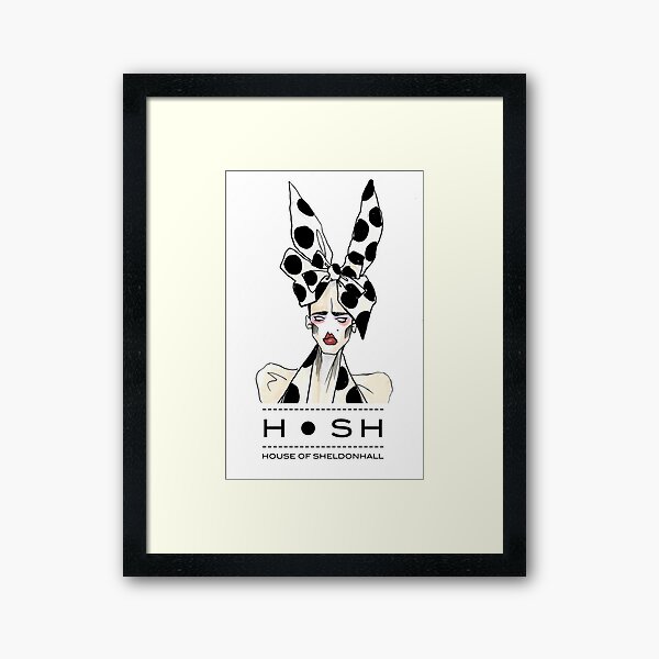 Fashion Bunny Polka Dot Framed Art Print