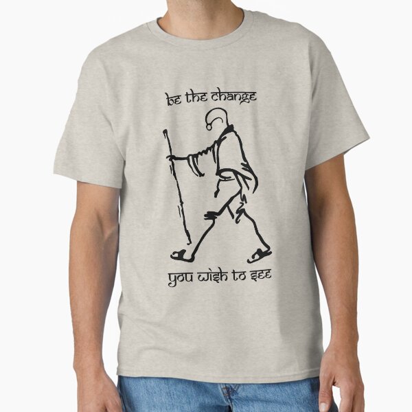 Item preview, Gandhi Quote – Be the change you want to see designed and sold by alltheprints.