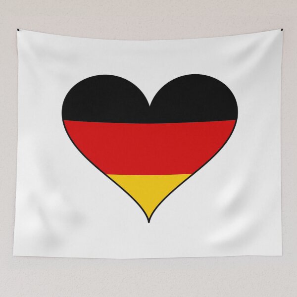 Item preview, German Heart Flag map designed and sold by mattpanta.