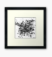 Berlin map Framed Print