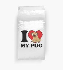 Funda nórdica Amo a mi pug