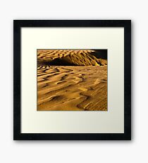 Golden Dunes Framed Print