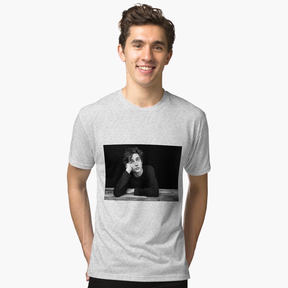 timothee chalamet T-shirt by electricgal | Redbubble timothee chalamet Tri-blend T-Shirt by electricgal