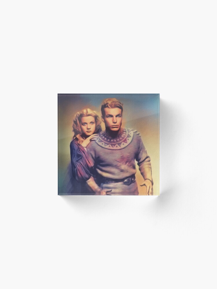 Alternate view of Buster Crabbe and jean Rogers, Flash Gordon Acrylic Block