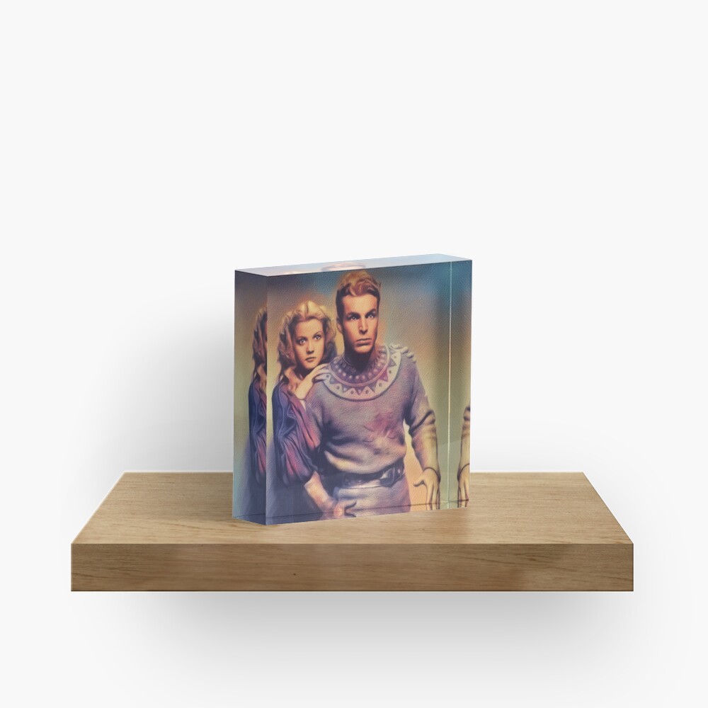 Buster Crabbe and jean Rogers, Flash Gordon Acrylic Block