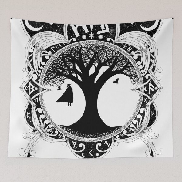 Item preview, Odin Learning the Runes designed and sold by MythicComicsArt.