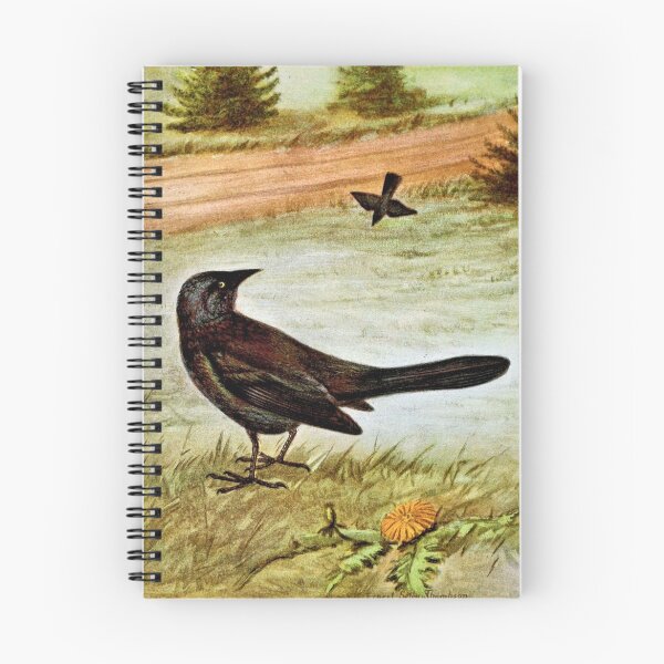 Item preview, Purple Grackle Bird Art designed and sold by goldenmenagerie.