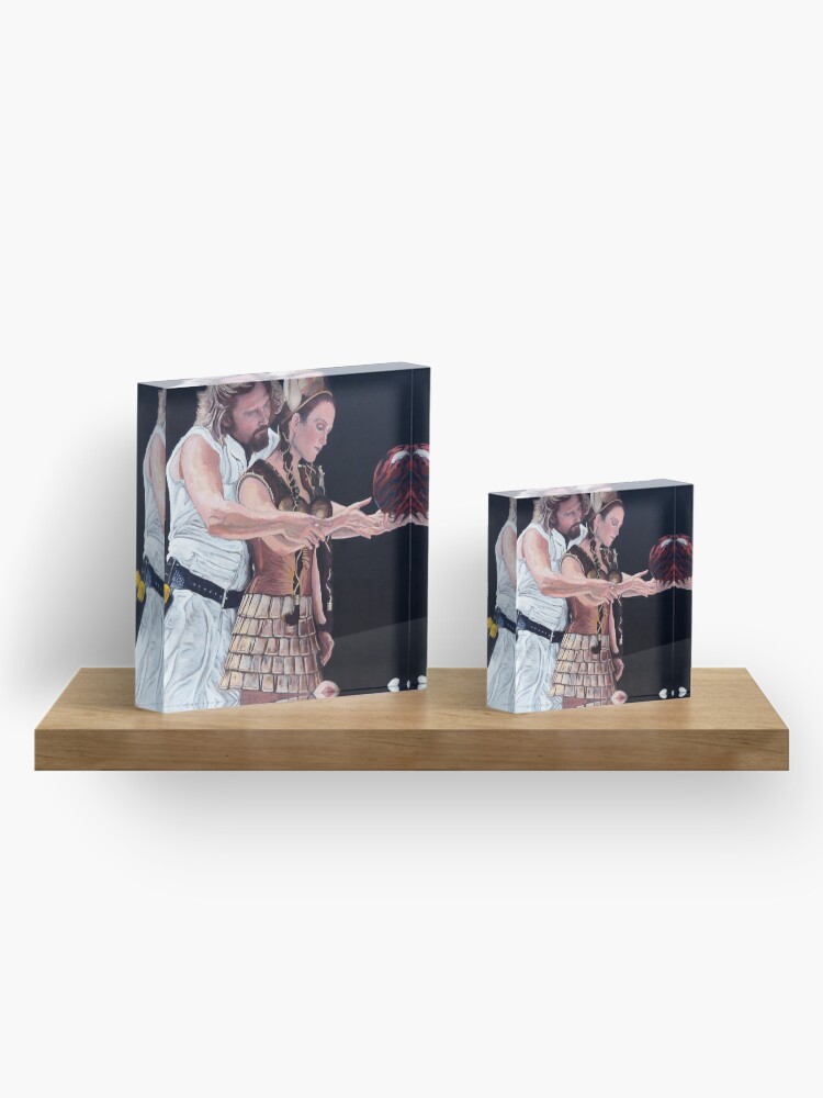 Alternate view of I Just Dropped In Acrylic Block