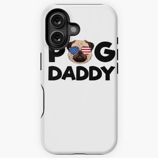 Vista previa del artículo con la obra «Cute Pug Dad Life Pug Face Gafas de sol Amante de Puggy Pug Dueño», diseñado y vendido por ZNOVANNA.