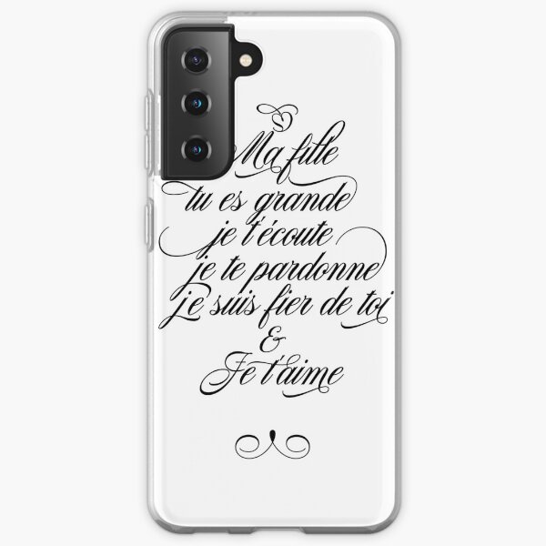 Ma fille Coque souple Samsung Galaxy