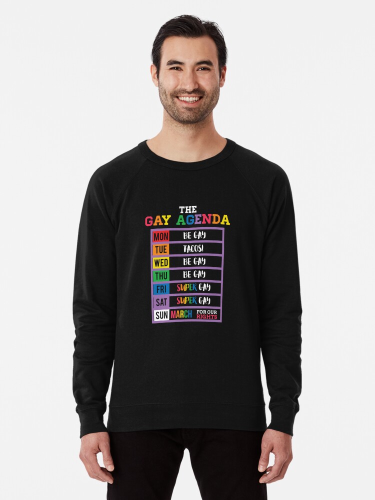 Sudadera ligera «Gay Camisetas gay | gay | Bandera del orgullo gay Regalos gay | Ropa lesbiana | Ropa LGBT | Agenda Gay» mikevdv2001 | Redbubble