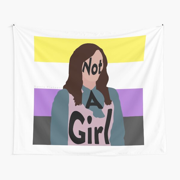 Not a Girl Tapestry