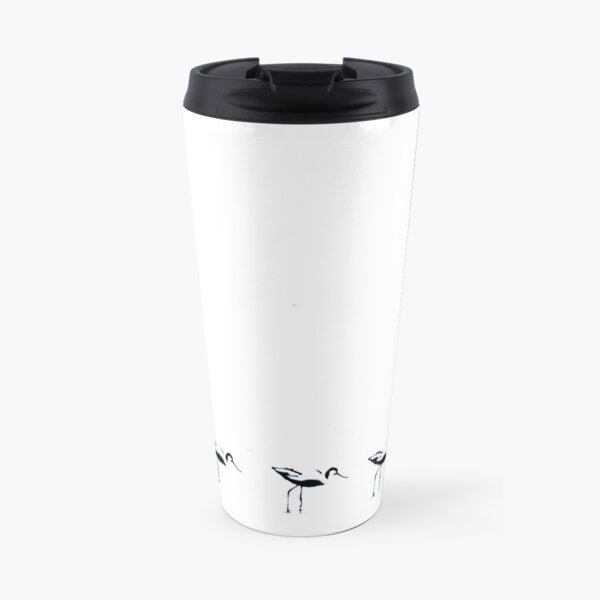 Avocets in a row Travel Mug