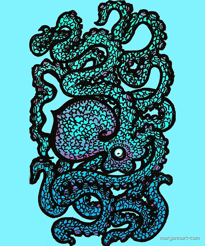 Harry the Happy Octopus by maryannart-com