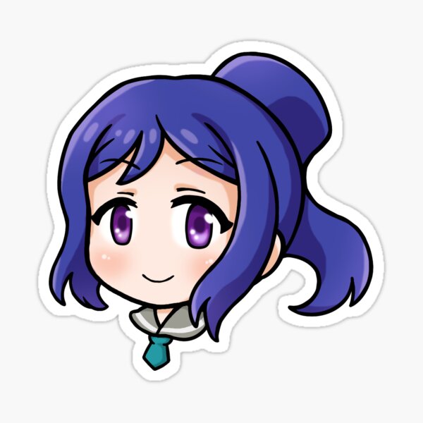 Vista previa del artículo con la obra «Aqours Chibi - Kanan», diseñado y vendido por koomalaama.