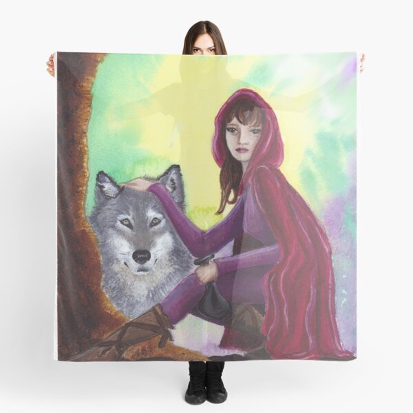Red and the Wolf Scarf