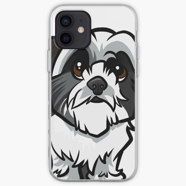 Shih Tzu - Black and White iPhone Soft Case
