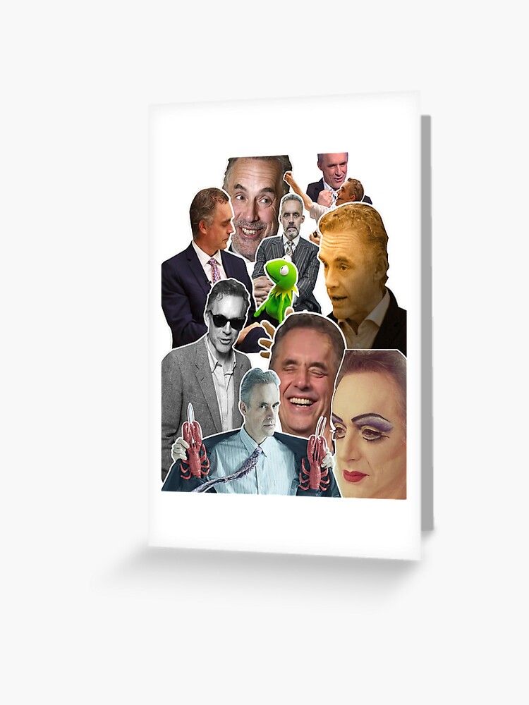 The Many Faces Of Jordan Peterson Greeting Card By Meme Dreamer Redbubble