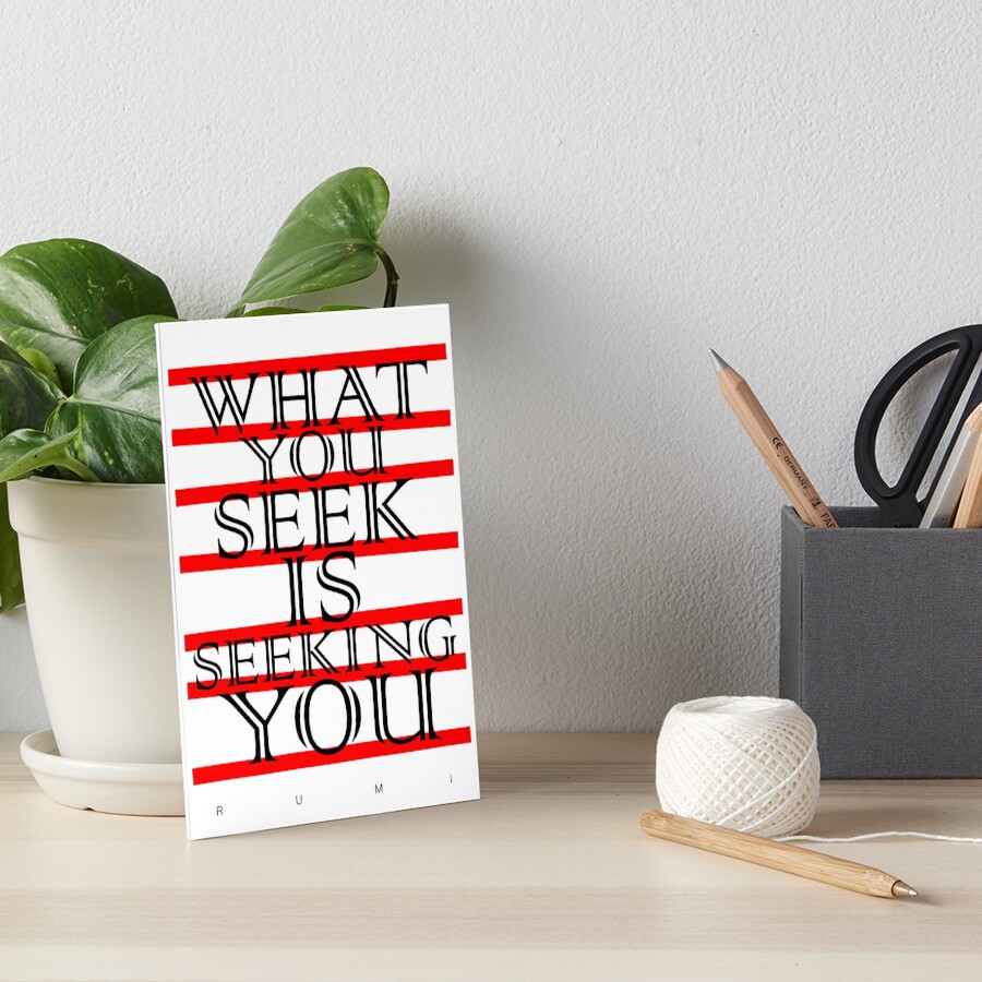 Rumi Quote 2 Art Board Print