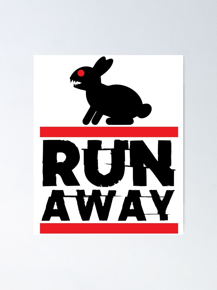 Run Away Killer Rabbit Grail Quest Poster By Numacreations Redbubble