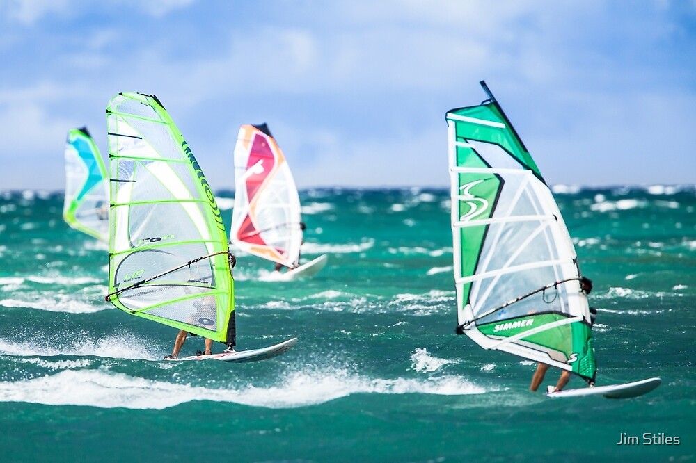 "Maui Windsurfing" by Jim Stiles Redbubble