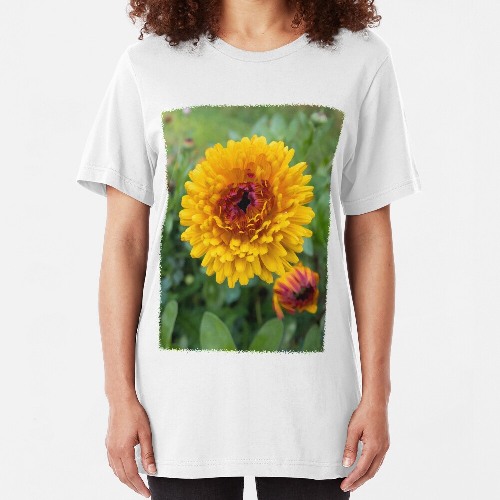 Very Merry Golden Marigold Slim Fit T-Shirt