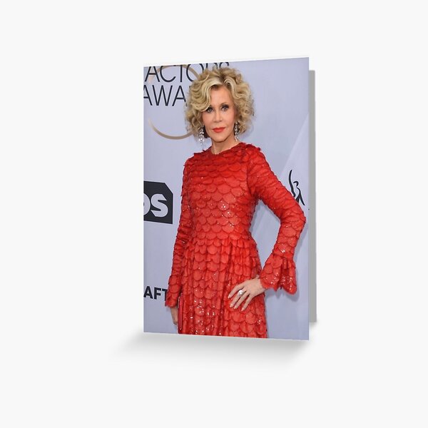 Jane Fonda Greeting Card