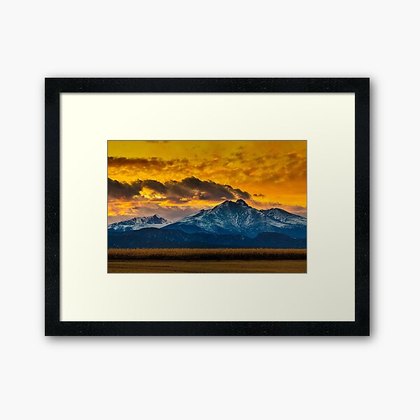 Locomotion Sunset Framed Art Print