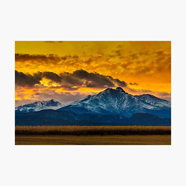 Locomotion Sunset Photographic Print