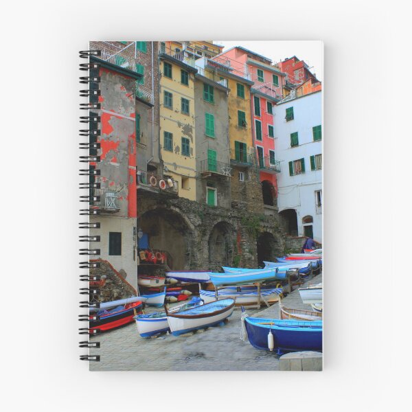 Item preview, Boats in Riomaggiore designed and sold by annalisa56.