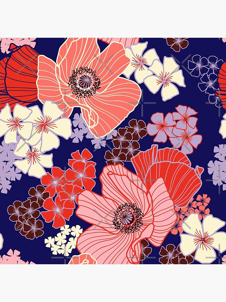 Wild Poppies pattern by nadyanadya