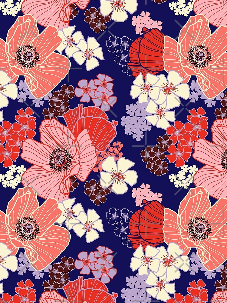 Wild Poppies pattern by nadyanadya