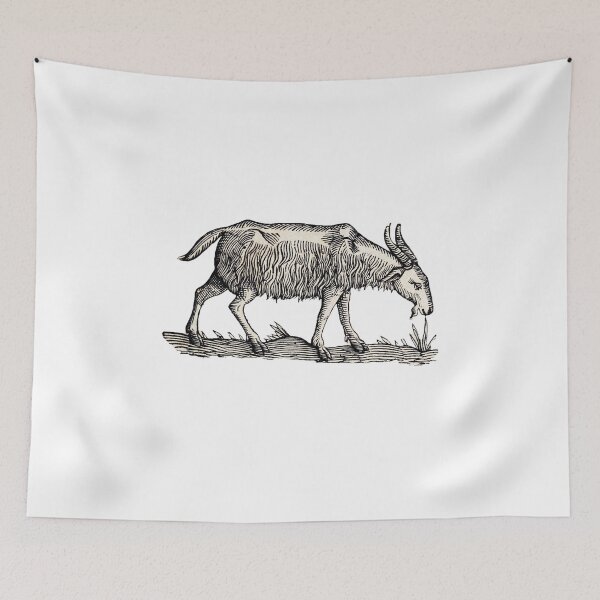 Item preview, woodcuts bestiary - goat designed and sold by MagicDoorknob.