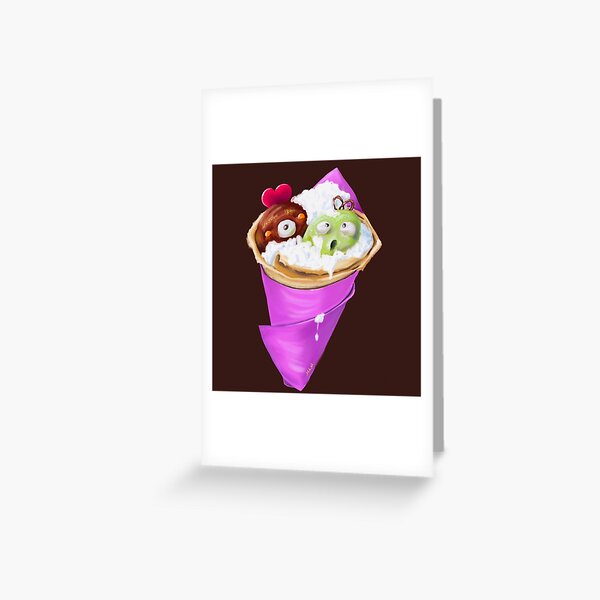 Vista previa del artículo con la obra «Crepe de cara de helado divertido», diseñado y vendido por Anna Dreams_Art.