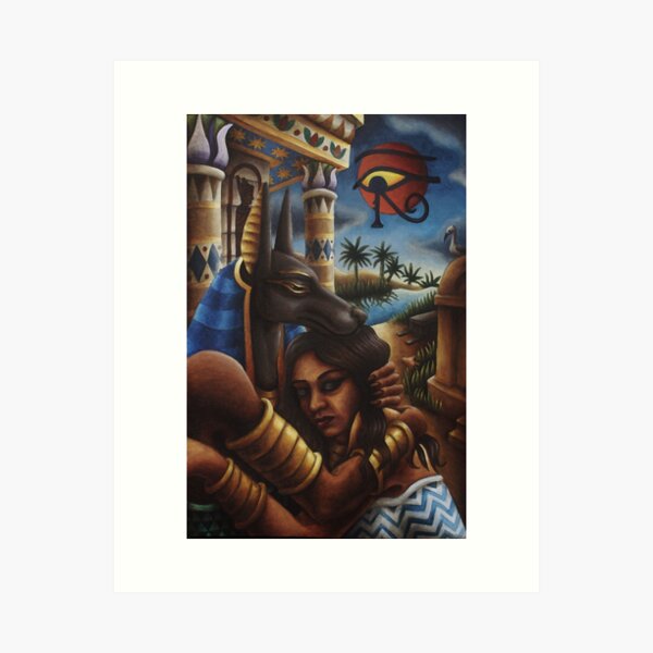 IsisandAnubis Art Print