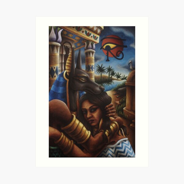 IsisandAnubis Art Print