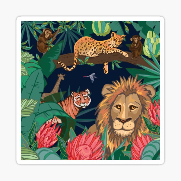In The Jungle Sticker