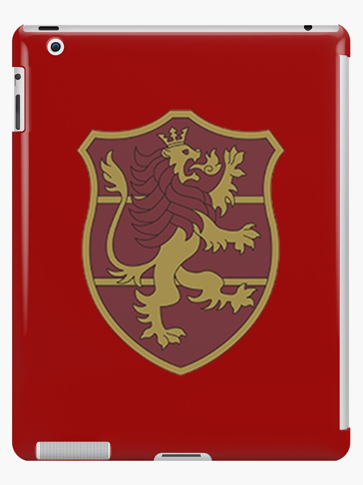 Funda y vinilo para iPad «Logotipo de los leones carmesí» de Tenobrisien |  Redbubble