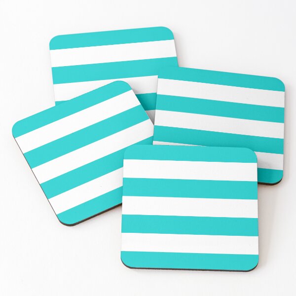 Item preview, Robin's Egg Blue and White Broad Stripes designed and sold by kierkegaard.