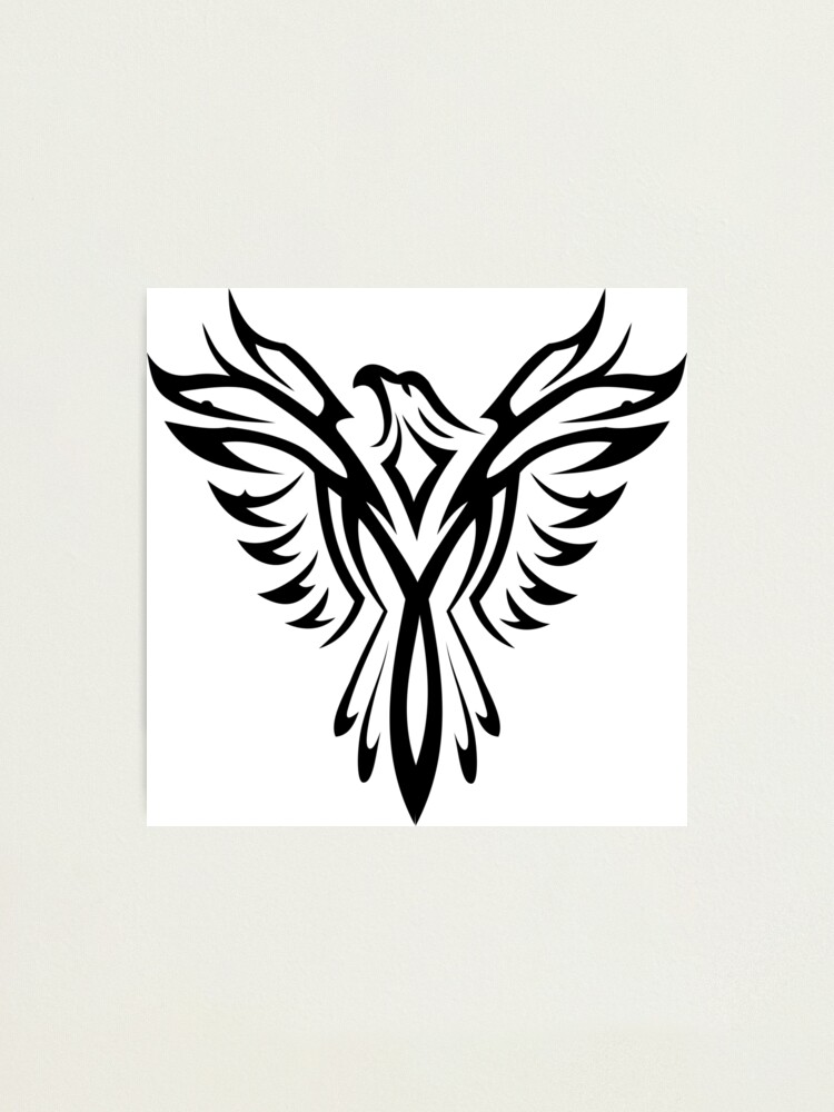 Phoenix tattoo tribal Royalty Free Vector Image