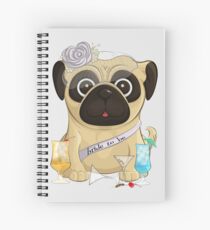 Bachelorette Pug Spiral Notebook