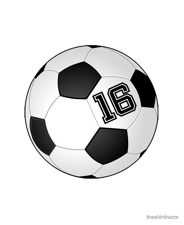 Football Soccer Player Jersey No 16 