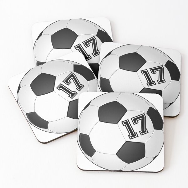 Item preview, Football Soccer Player Jersey No 17 Back Number #17 Ball Sport Sticker Gift designed and sold by theshirtinator.