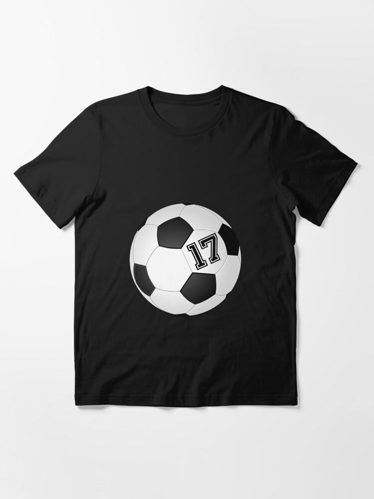 "Football Soccer Player Jersey No 17 Back Number 17 Ball Sport Sticker