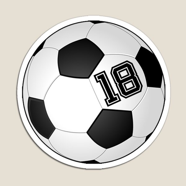 Football player jersey number 11' Square fridge magnet