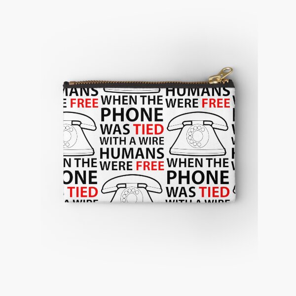 Item preview, when the phone was tied with a wire humans were free designed and sold by mowafak younis.